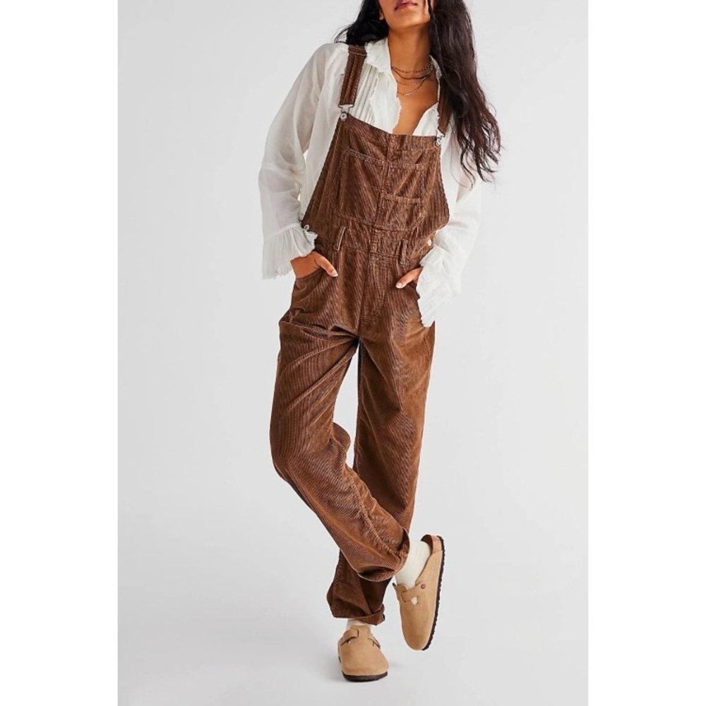 Free People Corduroy Overalls 🤎🧸
